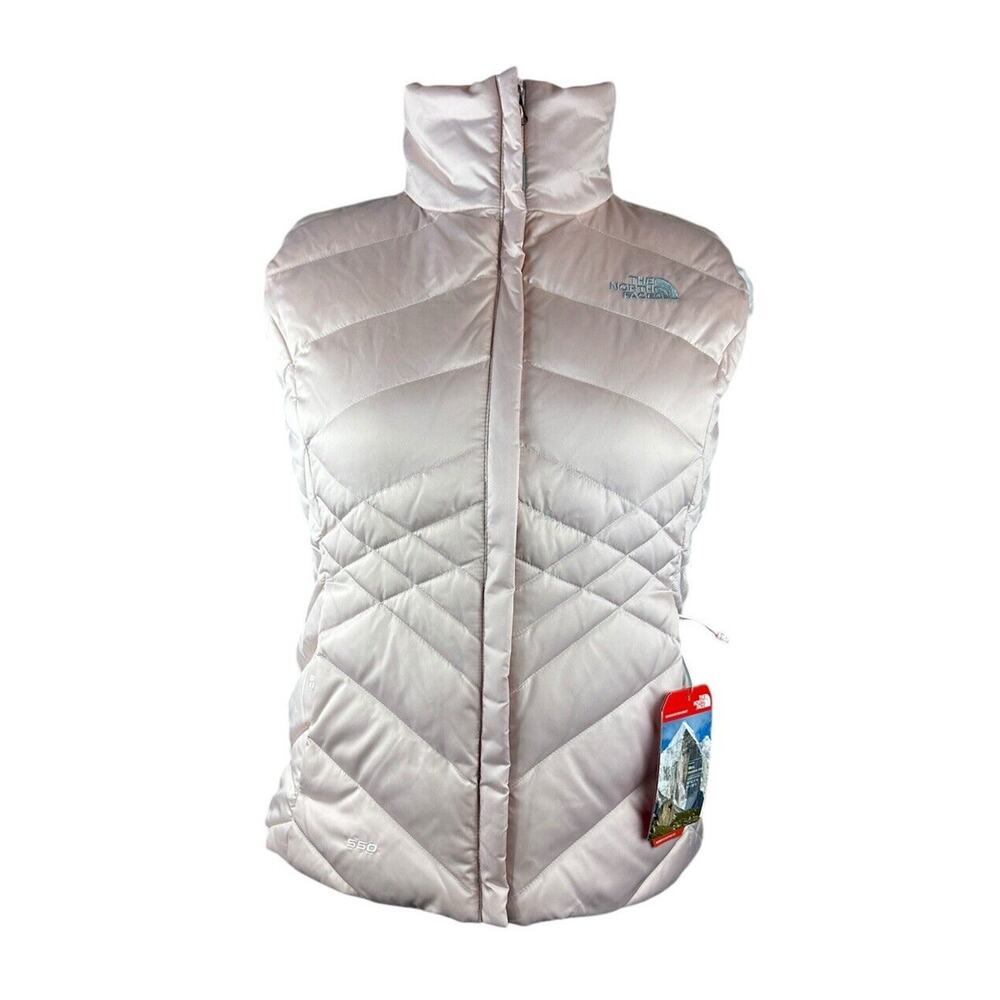 NWT The North Face Aconcagua Vest Purdy Pink Goose Down Full Zip Women's Medium - Picture 11 of 16